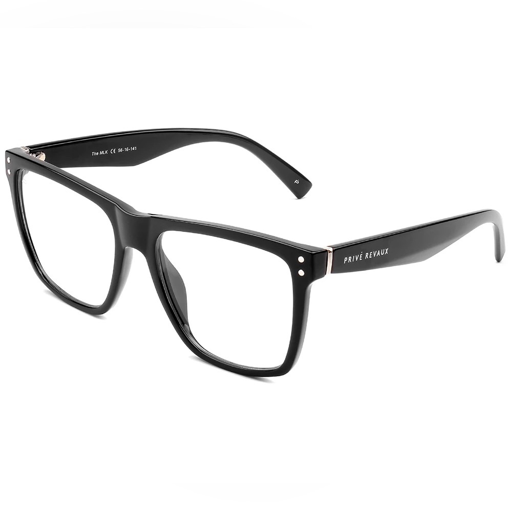 Privé Revaux Black Square Glasses
